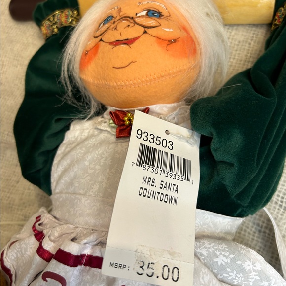 Annalee Vintage Mrs Santa Countdown - Mrs Claus Christmas Countdown Decor. NWT - Picture 8 of 11
